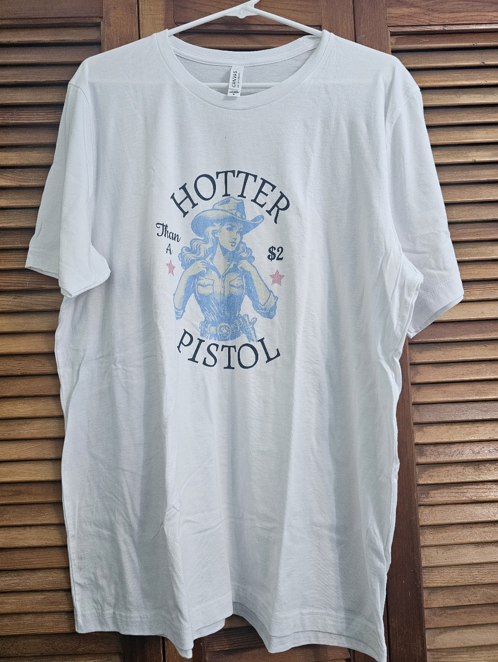 Bella + Canvas "Hotter Than A Pistol" Cowgirl Graphic Tee -XL NEW